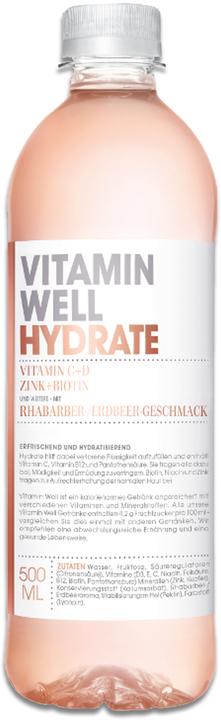 Actual product image Vitamin Well Hydrate (Rhubarb, Strawberry, 12x)