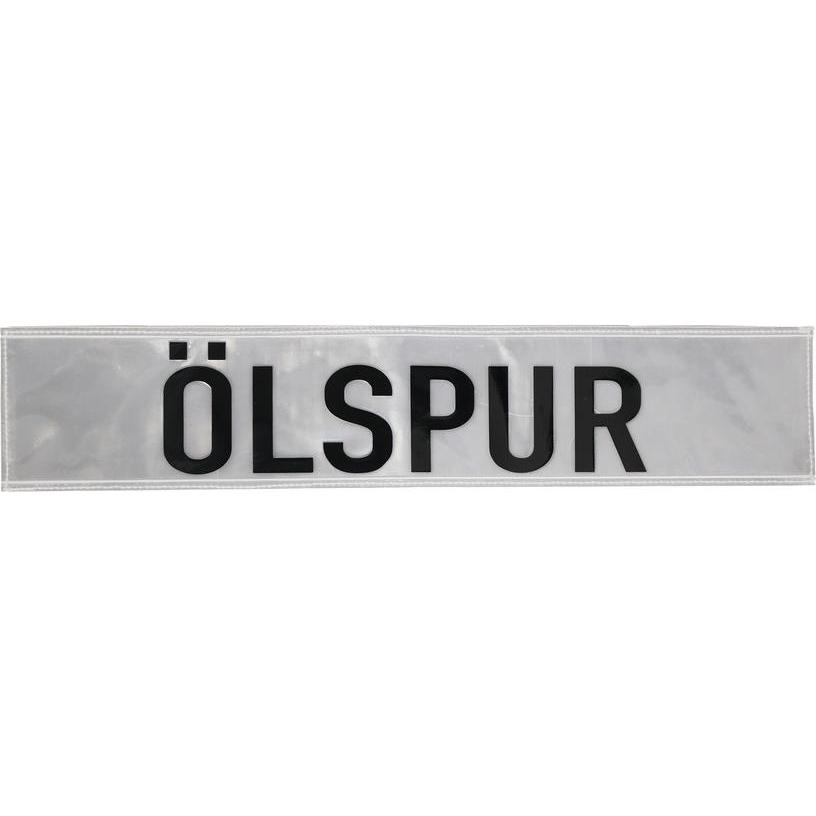 Dönges, Sicherheitskennzeichnung, Klettschild, retroreflektierend, 500 x 100 mm, Aufdruck ÖLSPUR