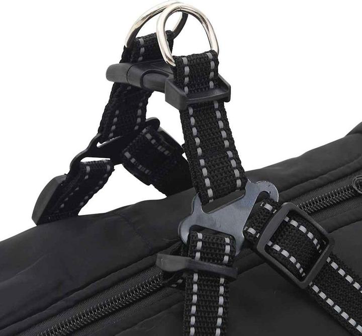 Actual product image vidaXL Dog coat with harness Waterproof Reflective (48, Dog coat)