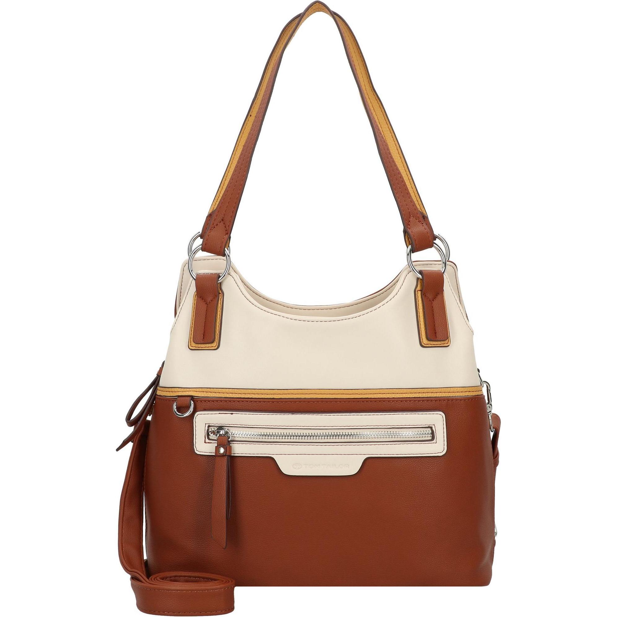 Tom Tailor, Handtasche, Jule Schultertasche 32 cm, Braun