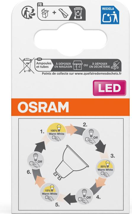 Productafbeelding Osram Ster+ drietraps Dim Par15 (GU10, 3.70 W, 350 lm, 1 x, E)