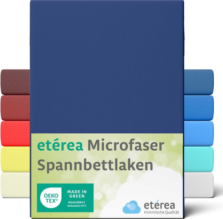 Actual product image Etérea Microfibre Jersey Fitted Sheet (100 x 200 cm, 90 x 200 cm)