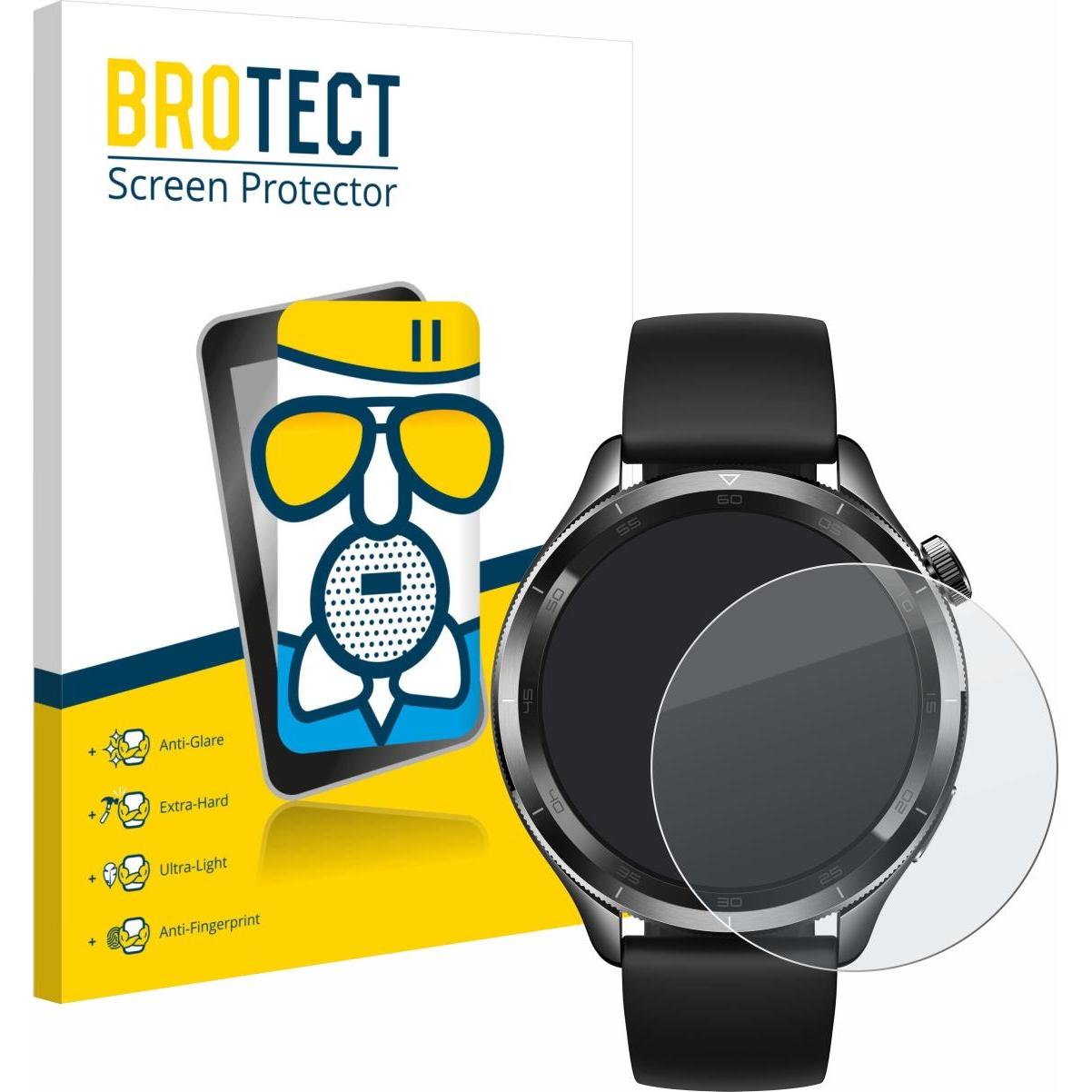 BROTECT Schutzglas Schutzfolie Displayschutz Display Schutz Glas Folie matt, Smartwatch Schutzfolie, Grau
