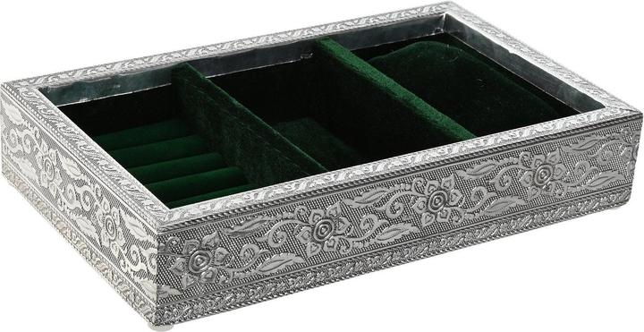 Immagine prodotto Esprit Box-Schmuckkästchen Home grün Silberfarben Holz Aluminium 25 x 15 x 5 cm