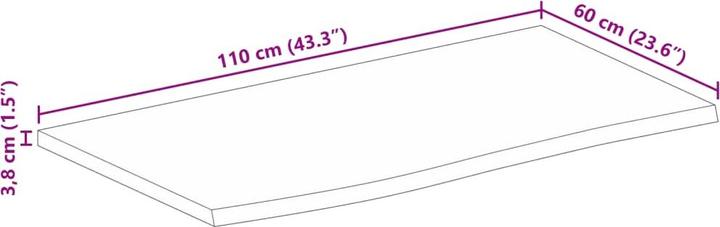 Immagine prodotto vidaXL Tischplatte (110 x 60 cm)