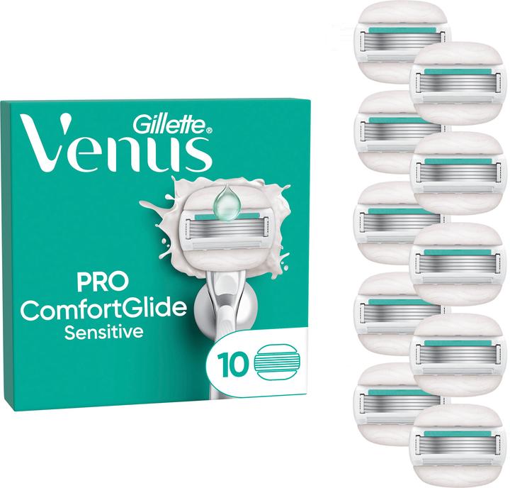 Gillette Venus Comfortglide Sensitive Lames système de remplacement, 10 pièces (10 x)