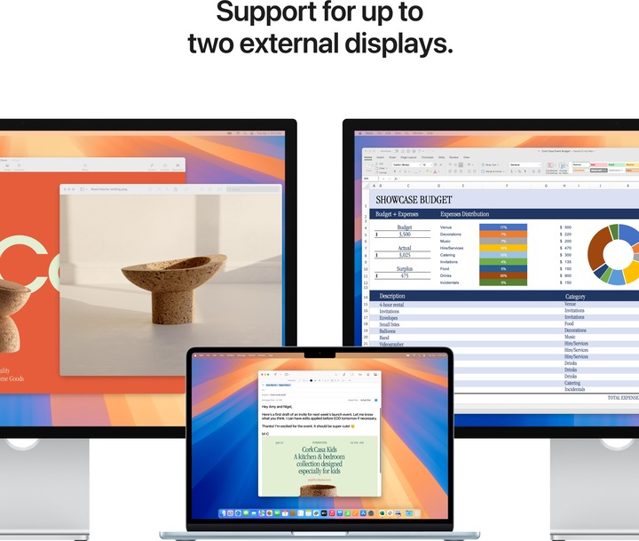 Actual product image Apple MacBook Air – 2025 (13.60", M4, 16 GB, 2000 GB, DE)