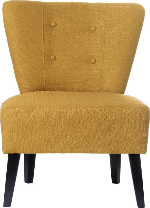 Image du produit Paperflow Fauteuil lounge BRIGHTON, revêtement tissu, look vintage, pieds en bois massif, diff. couleurs