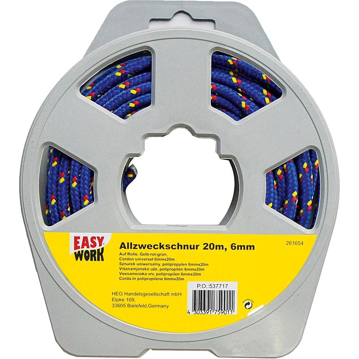 6x Easy Work, Verpackungsmaterial, Allzweckschnur (6 Stück)