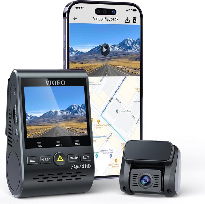 Viofo A129 Plus Duo Dual WiFi (GPS-Empfänger, WLAN)