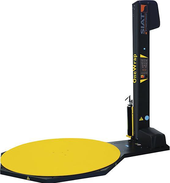 Actual product image kaiserkraft OneWrap-L pallet wrapper, with turntable, film carriage with 240% powered