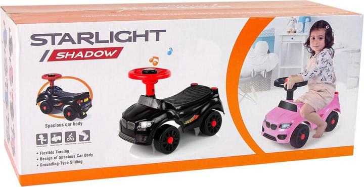 Actual product image Lean Toys Schwarzes Auto mit Hupe