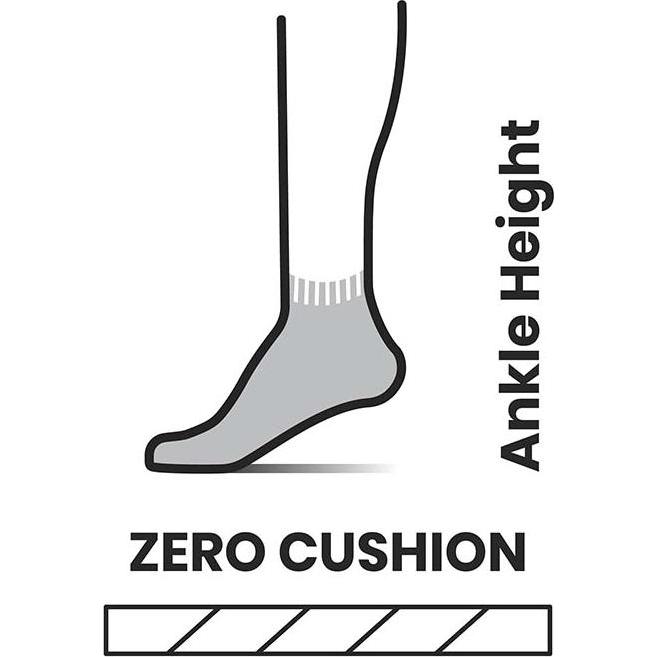 Thumbnail - Smartwool, Herren, Sportsocken, Ms Run Zero Cushion Ankle (M), Grau
