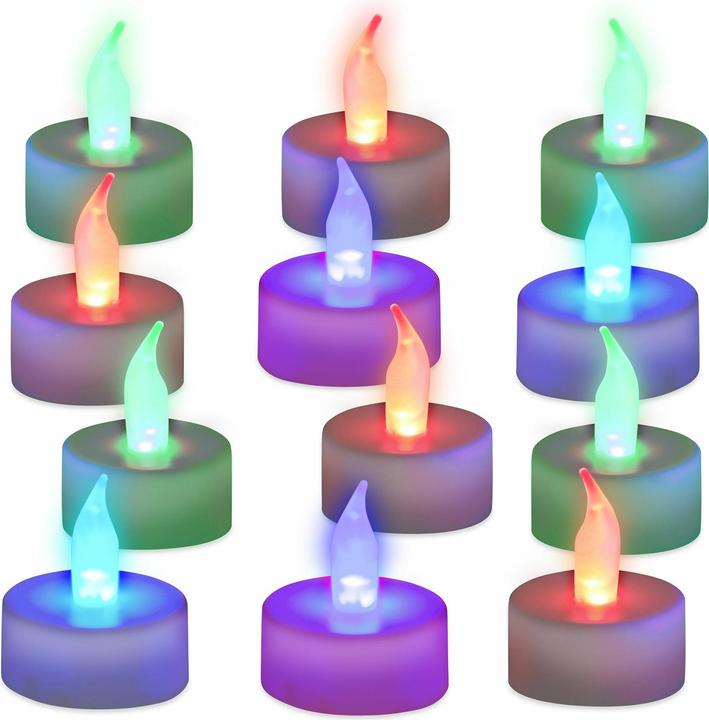 Actual product image Relaxdays LED Colour-Changing Tealight Set (2 x)