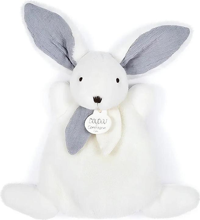 Actual product image Doudou et Compagnie Happy Glossy, bunny cuddle cloth 17cm