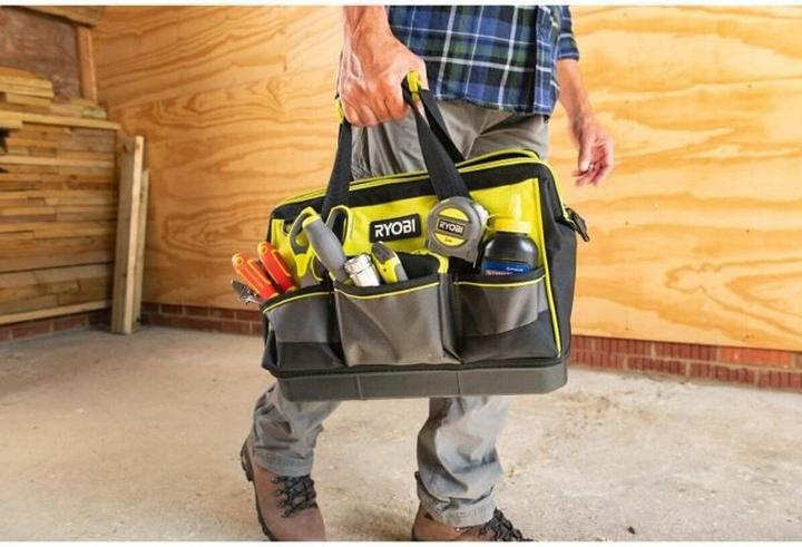 Actual product image Ryobi Craftsman bag RSSSTB1, size S,green/black, with shoulder strap