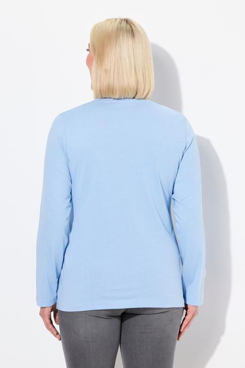 Produktbild Ulla Popken Shirt, Slim, Rundhalsausschnitt, Langarm (58)