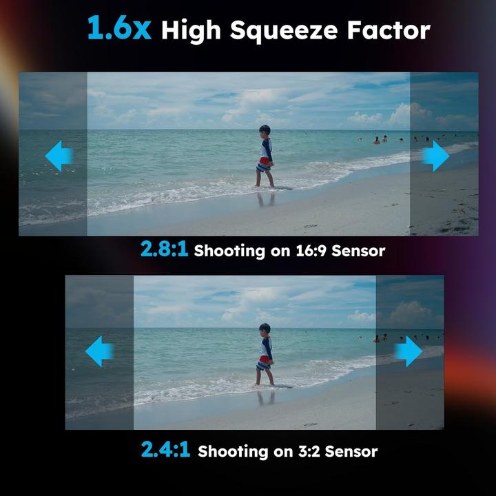 Produktbild Sirui Venus 100mm T2.9 1.6x anamorphotes Vollformat-Objektiv(E mount) (Sony E, Vollformat)