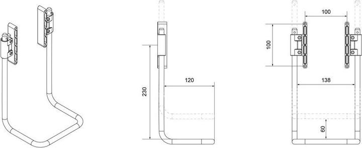 Produktbild Multibrackets M - komponenter til mont