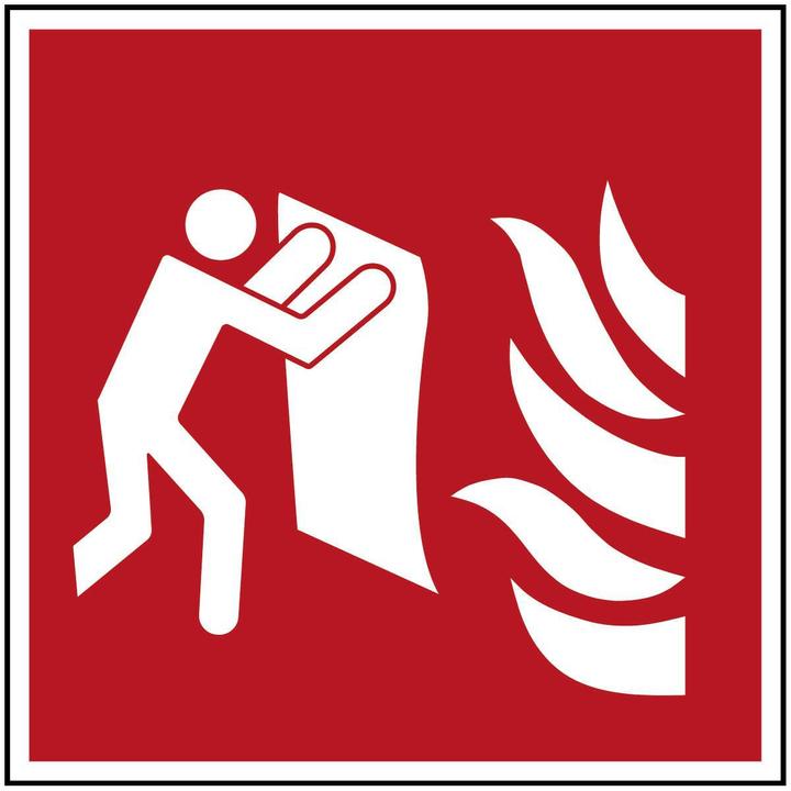 Produktbild Brady Feuerlöschdecke – Sicherheitsschild – ISO 7010
