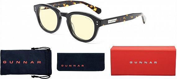 Image du produit Gunnar Lunettes d'ordinateur Emery - Verre ambré, noir/tortie