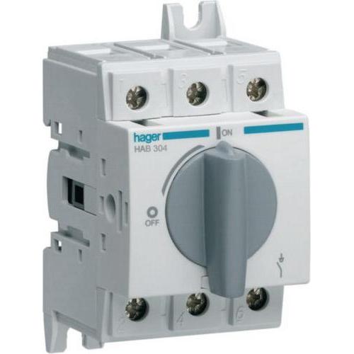 Hager Grigio Interruttore Sezionatore, Pulsante + Interruttore,