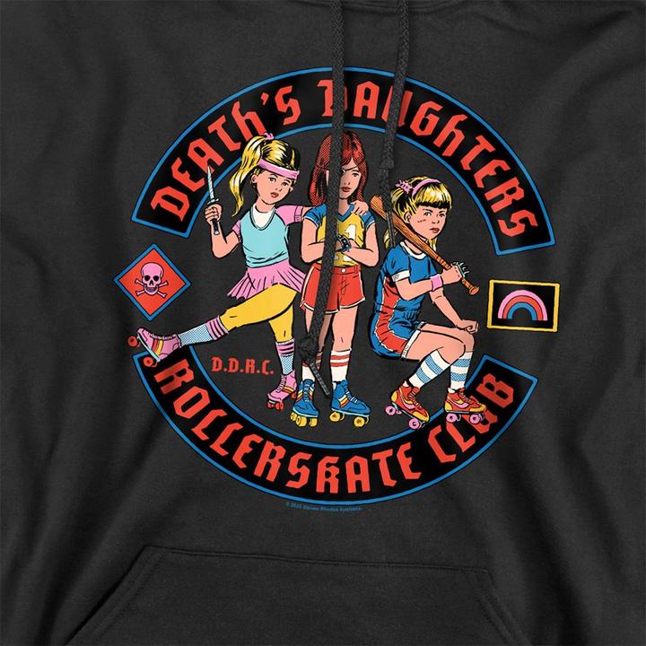 Produktbild Steven Rhodes Death's Daughters Roller Skate Club Kapuzenpullover (M)