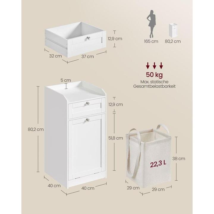 Actual product image Vasagle Butler (40 x 40 x 80 cm)