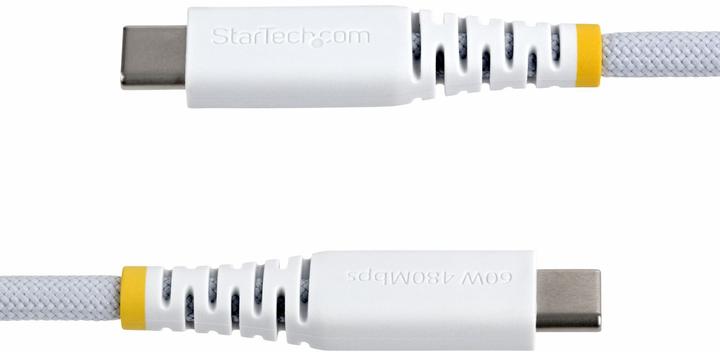 Image du produit StarTech .com USB2CC30CMNCBRWH, 0,3 m, USB C, USB C, USB 2.0, 0,48 Gbit/s, Blanc (0.30 m, USB 2.0, 60 W)
