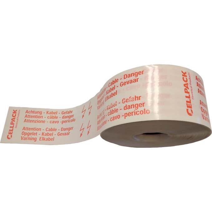 CellPack, Klebeband, Warnb. Kabel 100-250 (100 mm)