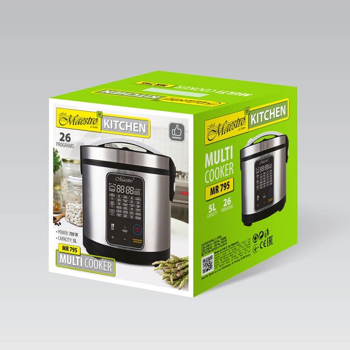 Actual product image Maestro Multifunctional electric casserole 5L MR-795 (CH plug)