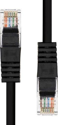 Actual product image ProXtend U/UTP CAT5e PVC AWG 24 CU Black 30CM (U/UTP, CAT5e, 0.30 m)