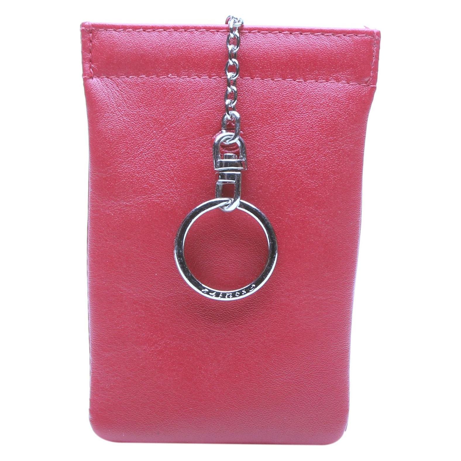 Esquire, Portemonnaie, Logo Schlüsseletui Leder 8 Cm, Rot
