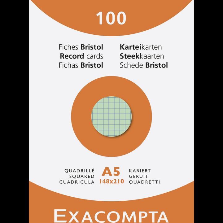 Produktbild Exacompta Karteikarten (A4, 205 g/m², 100 x)