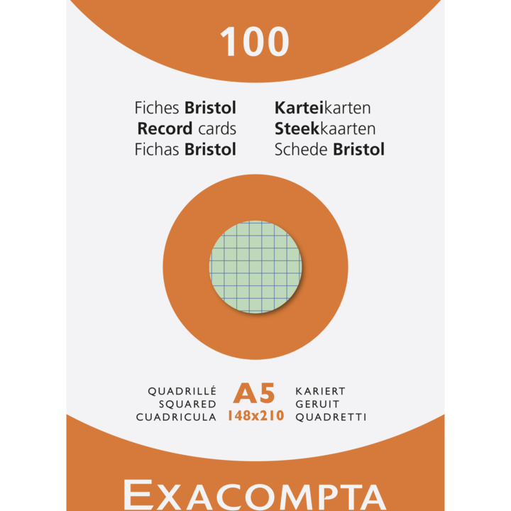 Actual product image Exacompta Index cards (A4, 205 g/m², 100 x)