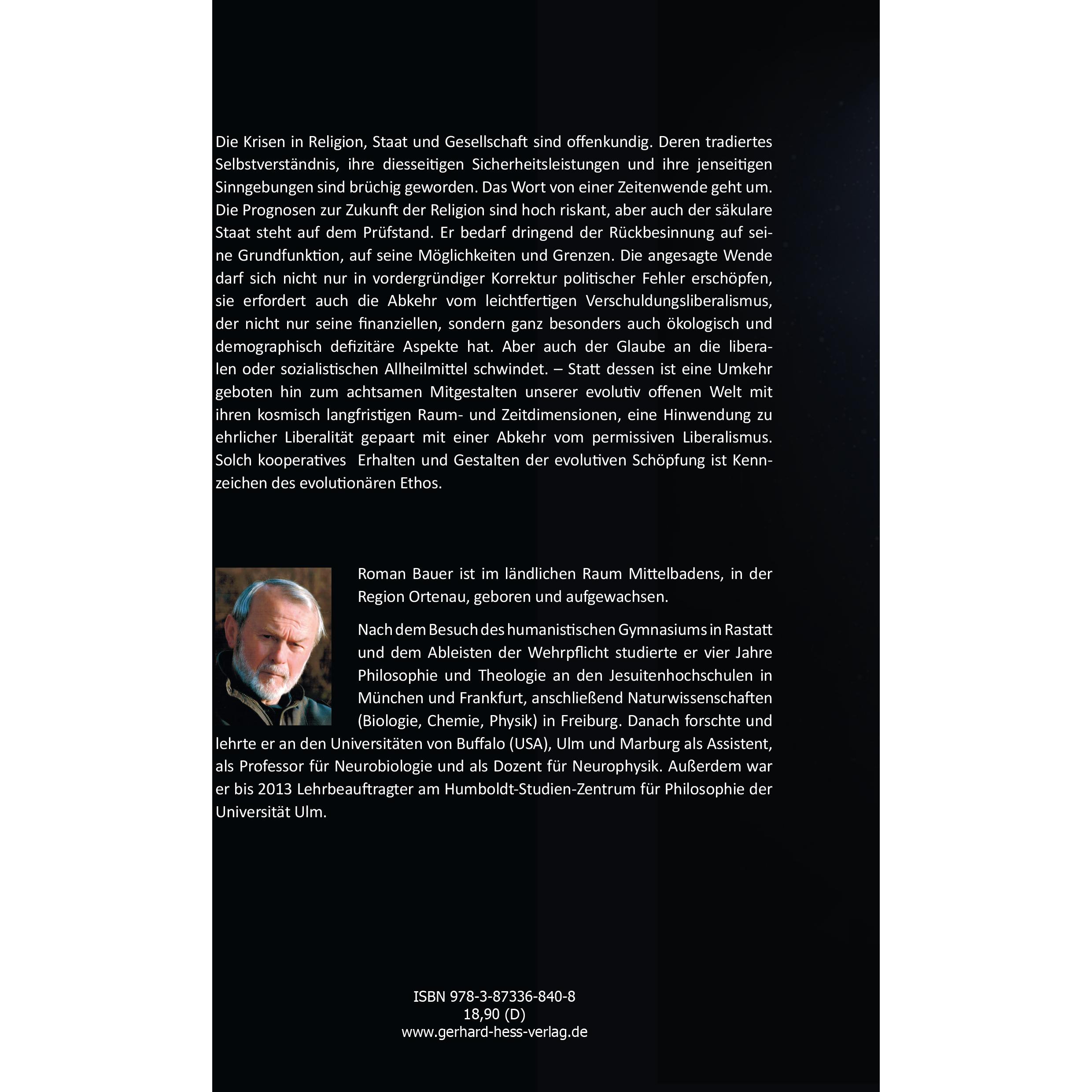 Thumbnail - Das evolutionäre Ethos, Sachbücher von Roman Bauer