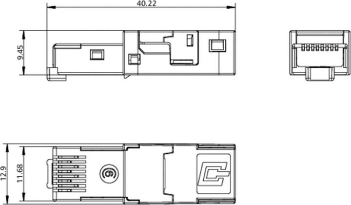 Produktbild Metz Connect RJ45 Steckereinsatz Cat. 6 Industrietauglich feldkonfekt