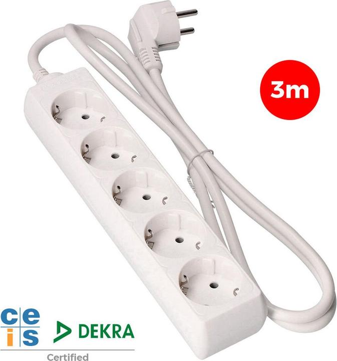 Immagine prodotto EDM Presa multipla con 5 prese senza interruttore 41035 Schuko (3 m) (250 V)