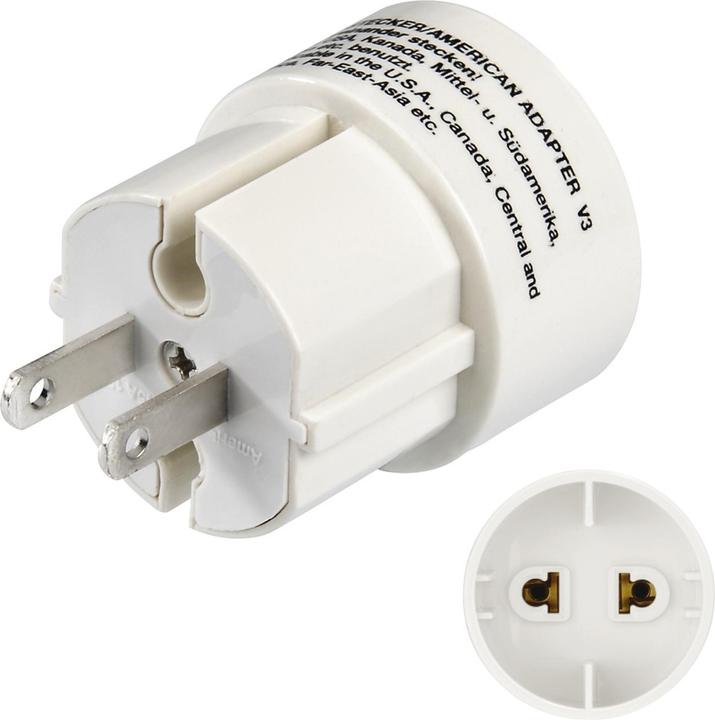 Produktbild Hama Reisestecker Typ A Amerika USA - Schuko