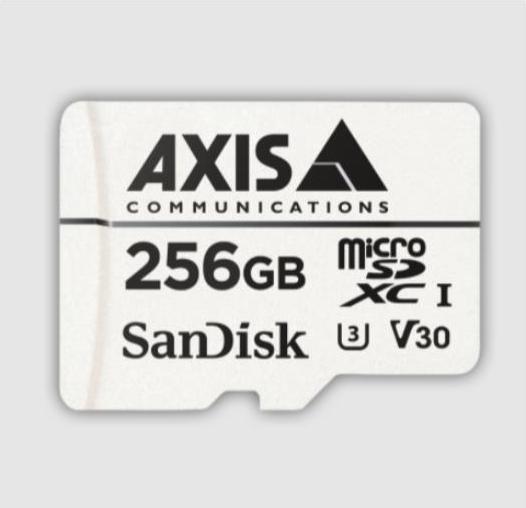 Produktbild Axis Speicherkarte Surveillance 256 GB microSDXC 1 Stück (256 GB, microSDXC, U3, UHS-I)