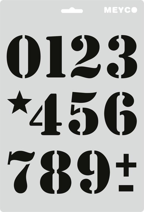Image du produit Meyco Set de pochoirs "Lettres & Chiffres