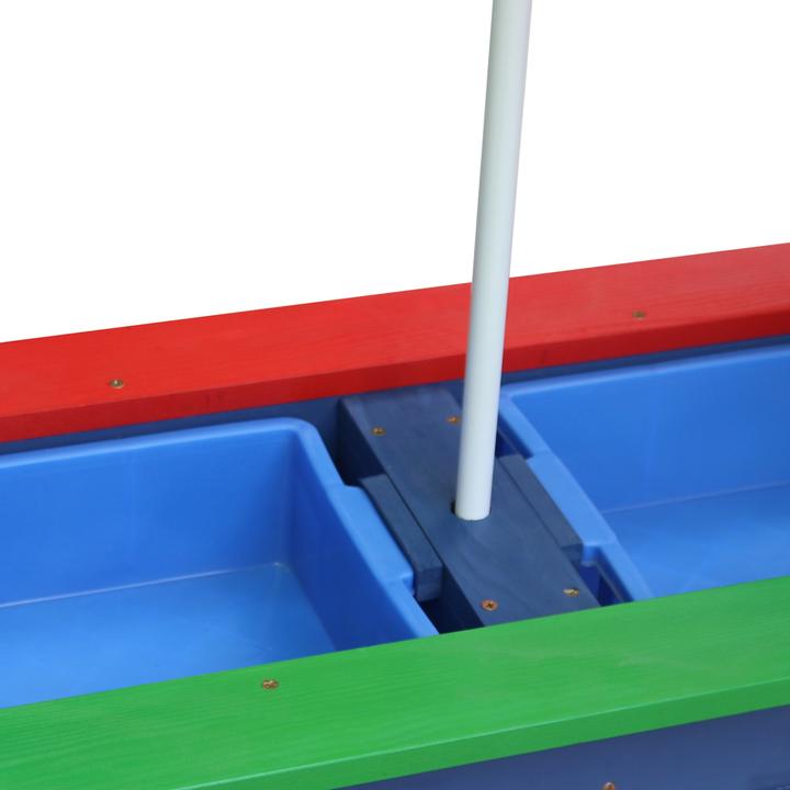 Actual product image Axi Nick Sand & Water Picnic Table Rainbow - Parasol Rainbow