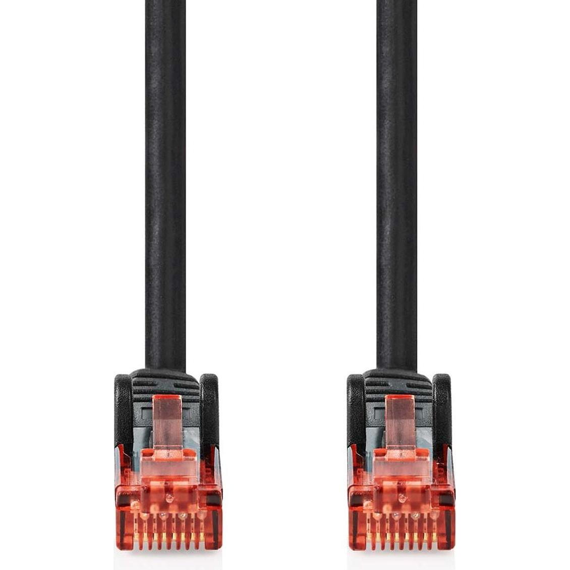 Nedis Cavo Cat 6 Spina RJ45 Spina RJ45 U/UTP 20 m Outdoor Rotondo PVC Nero (U/UTP, CAT6, 20 m), Cavo di rete