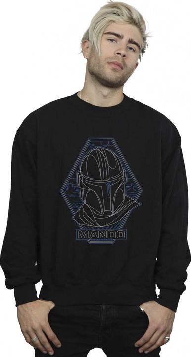 Produktbild Star Wars The Mandalorian Outline Helm Diamond Sweatshirt (S)