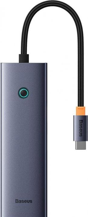 Produktbild Baseus 6in1 Hub UltraJoy USB-C für HDMI4K@60Hz+4xUSB 3.0+PD (Space Grey) (6 Ports)
