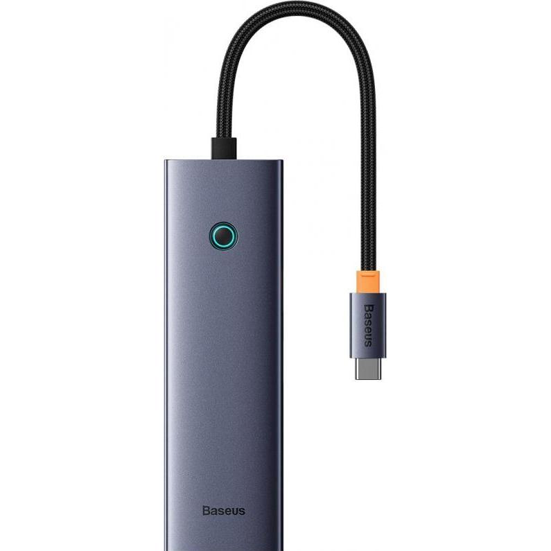 Baseus Hub 7w1 UltraJoy 7-Port ( USB-C to 1xHDMI4K@30Hz + 2xUSB 3.0 + 1xPD +RJ45 + SD/TF3.0) (7 Ports), Dockingstation +...