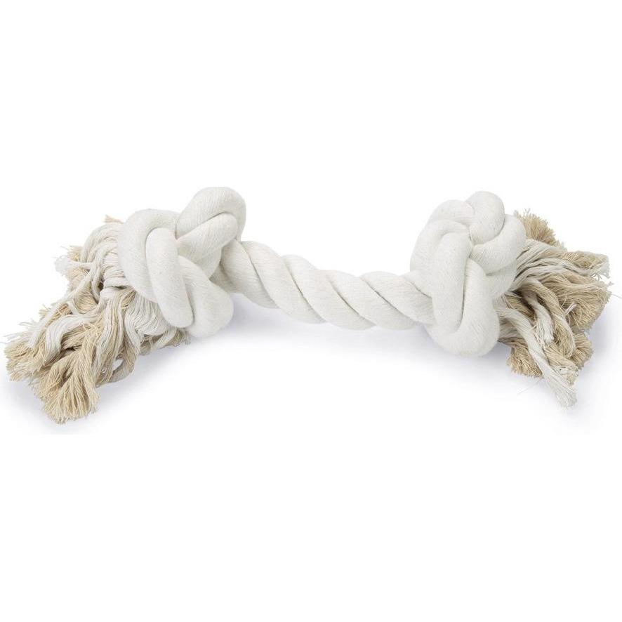 Beeztees Bz Baumwollseil Weiss 2 Knoten (Kauspielzeug), Hundespielzeug