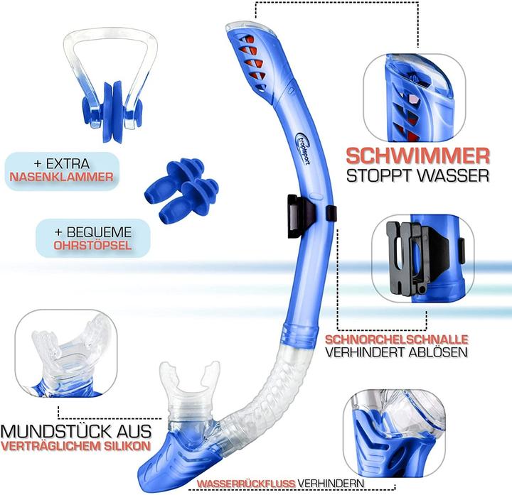 Actual product image Tropisport Premium snorkelling set