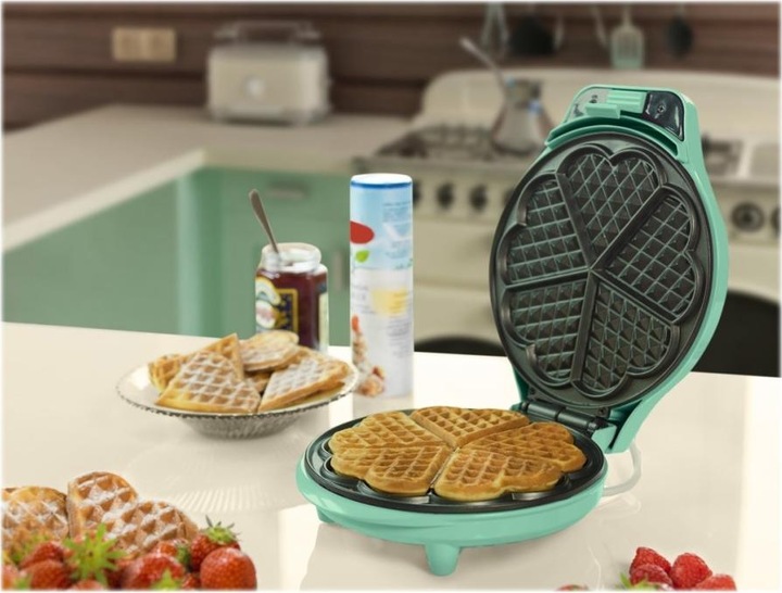 Image du produit Bestron ASW217M Gaufrier 5 gaufre(s) Couleur menthe