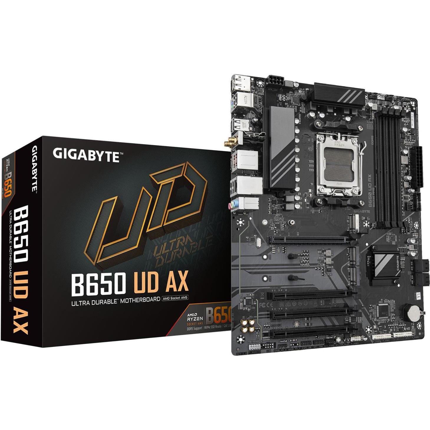 Gigabyte B650 UD AX - 1.0 - Motherboard - ATX - Socket AM5 - AMD B650 (AM5, AMD B650, ATX), Mainboar